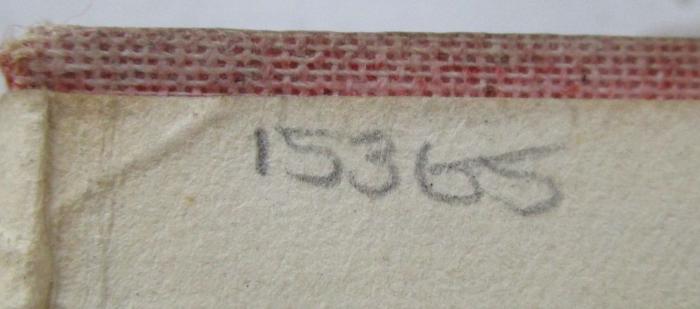 Cq 1404 1935: Sons and lovers (1935);- (unbekannt), Von Hand: Nummer; '15365'. 