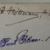 - (Möllmann, B.), Durchgestrichen: Autogramm, Datum; 'B. Möllmann, 4. Juni 1850.'.  (Prototyp)