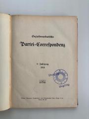 SH 3271-9 : Sozialdemokratische Partei=Correspondenz (1914)
