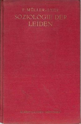 8/722 : Soziologie der Leiden. (1914)