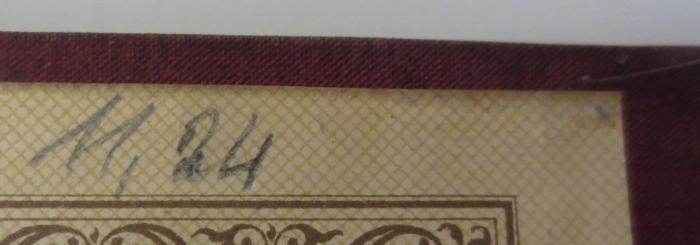 -, Von Hand: Nummer, Preis; '11,24'