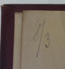 - (Ratsbibliothek (Berlin, Ost)), Von Hand: Nummer; '8/3'. 