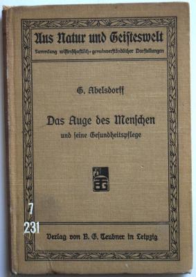 7/231 : Das Auge des Menschen und seine Gesundheitspflege. (1907)