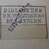 - (Königliches Ministerium des Innern, Bibliothek), Stempel: Besitzwechsel: ungültig, Berufsangabe/Titel/Branche, Ortsangabe; 'Bibliothek des d. k. Ministeriums des Innern
[Signatur überklebt]
ungültig'.  (Prototyp)