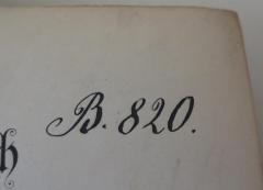 - (Königliches Ministerium des Innern, Bibliothek), Von Hand: Signatur; 'B. 820.'. 