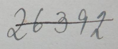 - (NSDAP-Gauarchiv Südhannover-Braunschweig), Von Hand: Nummer; '26392'. 