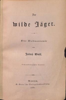 DLIT8877 : &lt;&gt; wilde Jäger (1886)