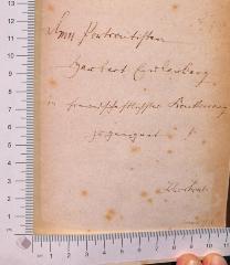 - (Eulenberg, Herbert), Von Hand: Widmung; 'Dem Portraitisten Herbert Eulenberg in freundschaftlicher [ein unleserliches Wort] zugeeignet! Julius Bab Sommer 1912'. 