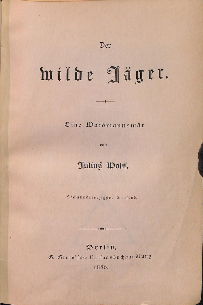 DLIT8877 : &lt;&gt; wilde Jäger (1886)