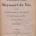DLIT8765 : &lt;&gt; niederländische Volksbuch Reynaert de Vos (1876)