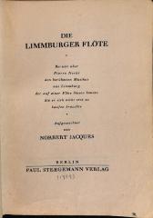 DLIT8753 : &lt;&gt; Limmburger Floete (1929)