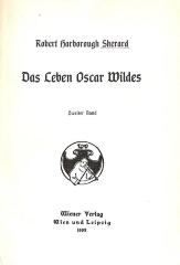 5/1012 : Das Leben Oscar Wildes. Zweiter Band. (1908)