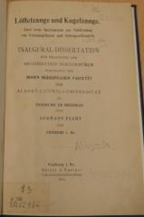 25806 : Löffelzange und Kugelzange : zwei neue Instrumente zur Entfernung von Granatsplittern und Schrapnellkugeln  (1916)