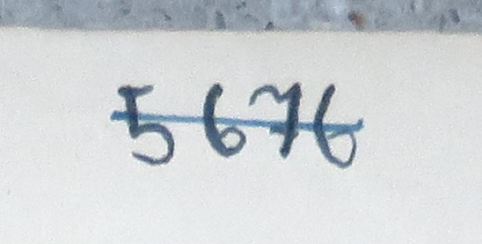 - (NSDAP-Gauarchiv Südhannover-Braunschweig), Von Hand: Nummer; '5676'. 