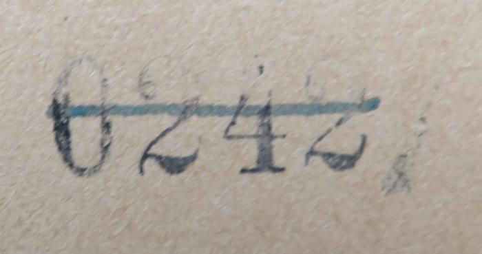 - (NSDAP-Gauarchiv Südhannover-Braunschweig), Stempel: Nummer; '0242'. 