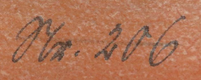 - (Deutsches Reich. Reichsarchiv. Bücherei ), Von Hand: Nummer; 'Nr. 206'. 
