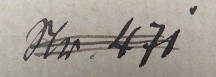 - (Deutsches Reich. Reichsarchiv. Bücherei ), Von Hand: Nummer; 'Nr. 471'. 