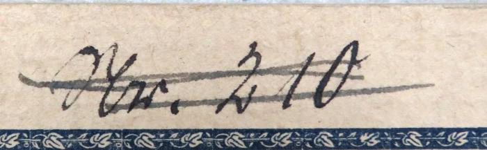 - (Deutsches Reich. Reichsarchiv. Bücherei ), Von Hand: Nummer; 'Nr. 210'. 