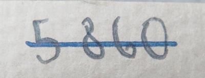 - (NSDAP-Gauarchiv Südhannover-Braunschweig), Von Hand: Nummer; '5860'. 