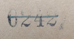 - (NSDAP-Gauarchiv Südhannover-Braunschweig), Stempel: Nummer; '0242'. 