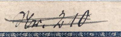 - (Deutsches Reich. Reichsarchiv. Bücherei ), Von Hand: Nummer; 'Nr. 210'. 