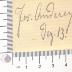 - (Andereya, Jos. ), Von Hand: Autogramm; 'Jos. Andereya 
Dez. 13'.  (Prototyp)