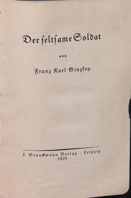 DLIT8971 : &lt;&gt; seltsame Soldat (1925)