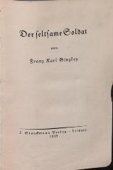 DLIT8971 : &lt;&gt; seltsame Soldat (1925)