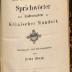 DLIT10341:1/2 : Sprichwörter und Redensarten in kölnischer Mundart (1895)