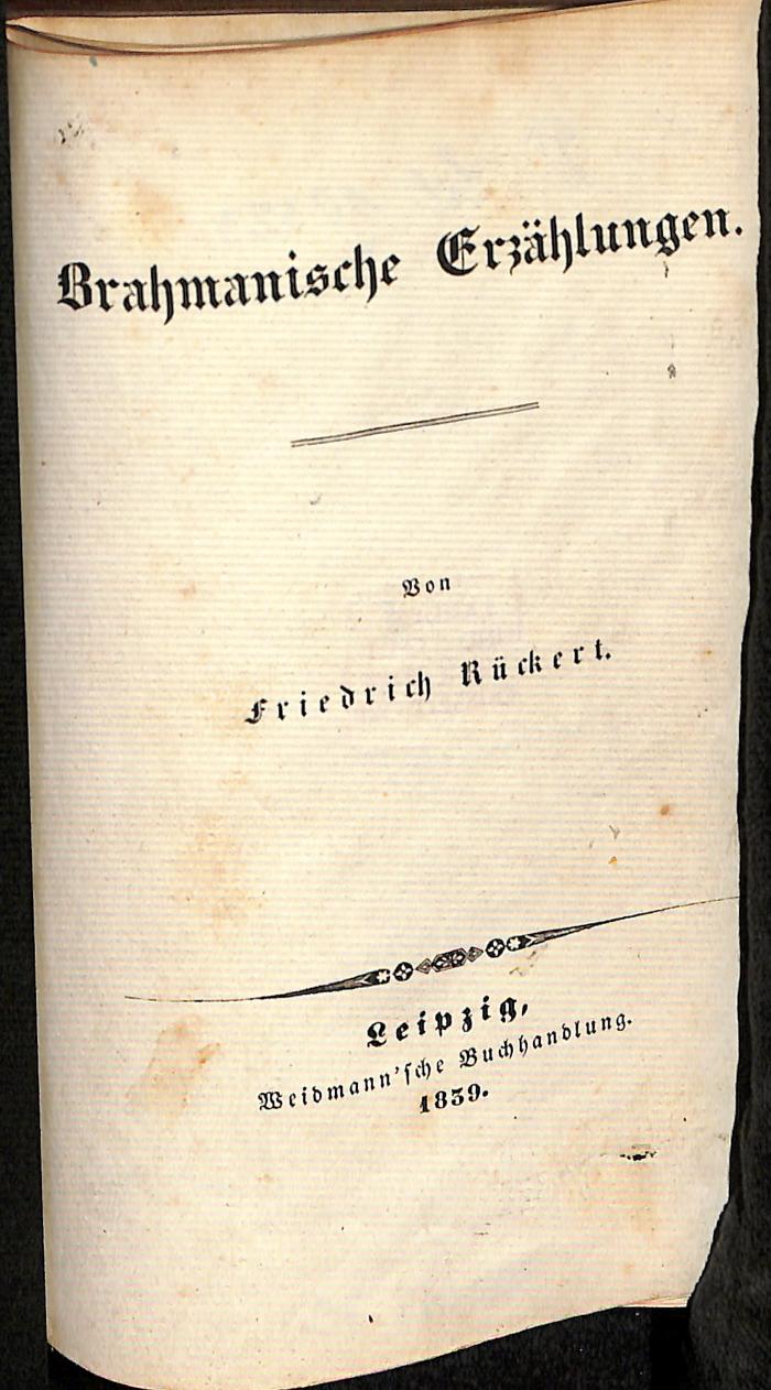 DLIT10323 : Brahmanische Erzählungen (1859)