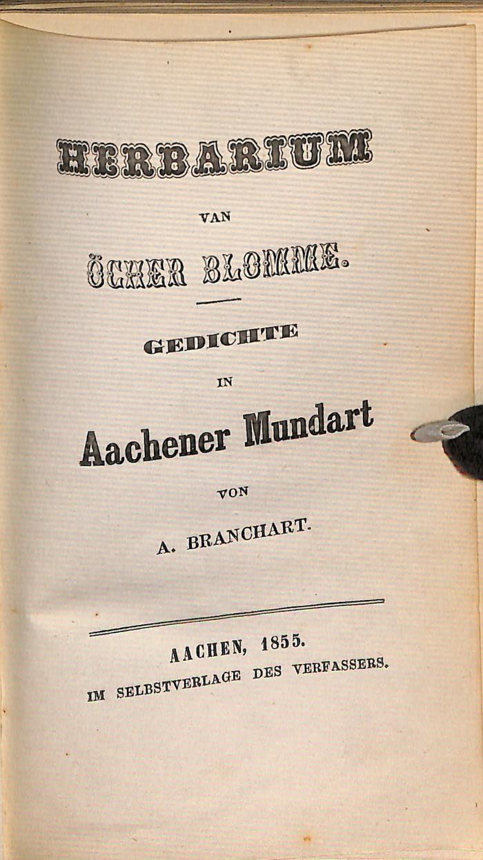 DLIT10307 : Herbarium van Öcher Blomme (1855)