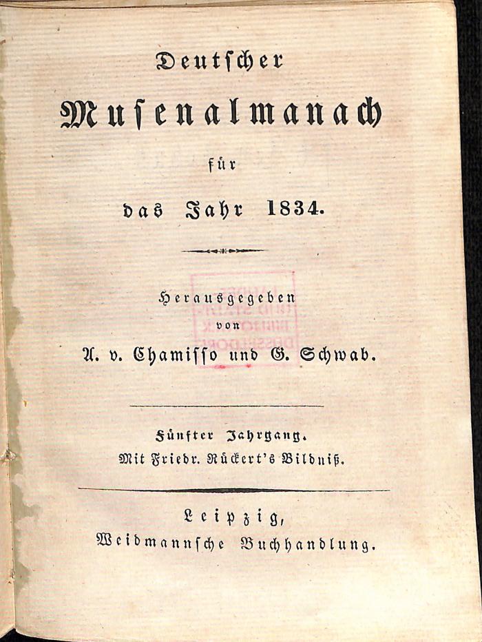 DLIT10325 : Musenalmanach (1830-1832)