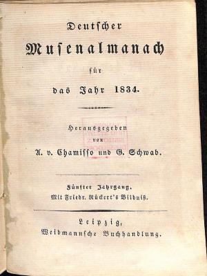 DLIT10325 : Musenalmanach (1830-1832)