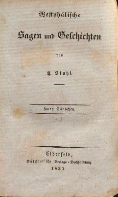DLIT10386 : Westphälische Sagen und Geschichten (1831)