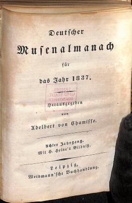 DLIT10325 : Deutscher Musenalmanach (1833-1841)