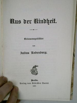 DLIT10503 : Aus der Kindheit (1907)