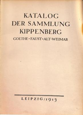 DLIT10497(4) : Katalog der Sammlung Kippenberg (1913)