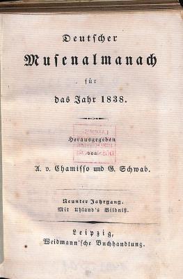DLIT10325 : Deutscher Musenalmanach (1833-1841)