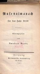 DLIT10325 : Musenalmanach (1830-1832)
