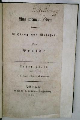 DLIT10508:1 : Aus meinem Leben (1811)