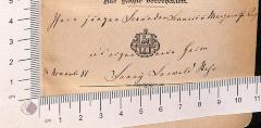 - (Lewald, Franny), Von Hand: Widmung; 'Ihrer jungen [fünf unleserliche Worte] Margarethe [fünf unleserliche Worte] 31 November 81 Fanny Lewald Stahr'. 