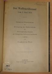 10 08 1064 : Der Waffenstillstand vom 4. Juni 1813 (1912)
