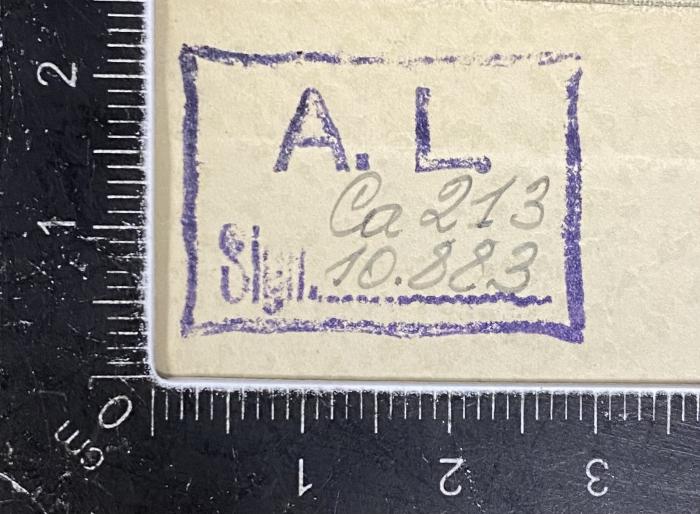 - (Laurin, Arne), Stempel: Name; 'A. L. Sign. ## ##'.  (Prototyp)