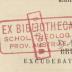 - (Päpstliche Theologische Fakultät;Theologische Zeitschrift Innsbruck), Stempel: Name; ' EX BIBLIOTHECA SCHOL. THEOLOG. PROV: AUSTRIAE'. 
