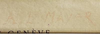 - (Mayer, August Liebmann), Von Hand: Autogramm; 'A. L. Mayer'.  (Prototyp)