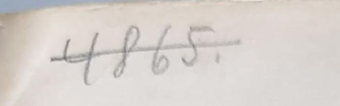 - (Deutsche Arbeitsfront. Zentralbücherei), Von Hand: Nummer; '4865. [gestrichen]'. 