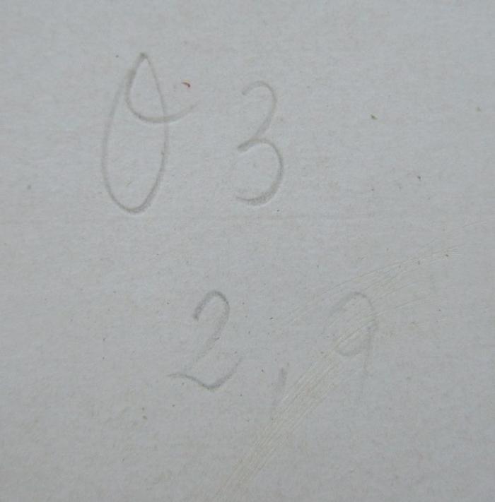 Ah 104 x 9 2.Ex.: Encyclopaedia Judaica : Das Judentum in Geschichte und Gegenwart. Neunter Band: Jerusalem-Kimchi (1932);- (unbekannt), Von Hand: Nummer, Signatur; 'O3
2,#'.  (Prototyp)