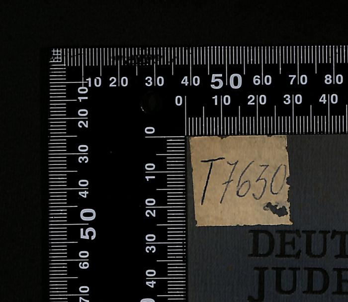 - (The National Library of Israel), Etikett: Signatur; 'T7630'. 
