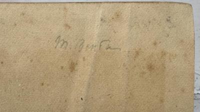 J / 1292 (Benda, Marguerite;Benda[?], Marguerite), Von Hand: Autogramm; 'M. Benda'. 
