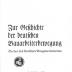 Fq 54070:F8 : Zur Geschichte der deutschen Bauarbeiterbewegung : Werden d. Dt. Baugewerksbundes. (1932)